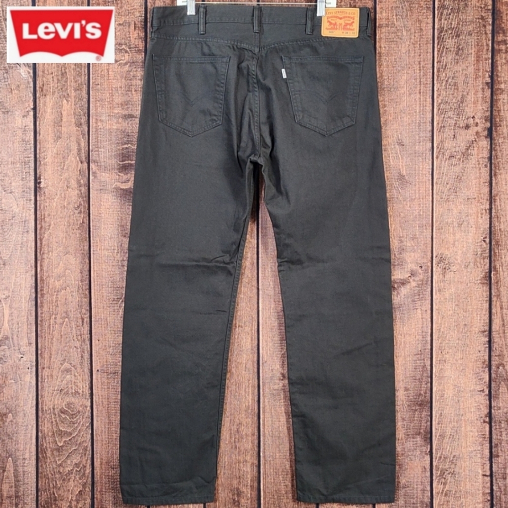38x32 Vtg Dark Gray Straight Fit White Tag Mens Jean Like New
